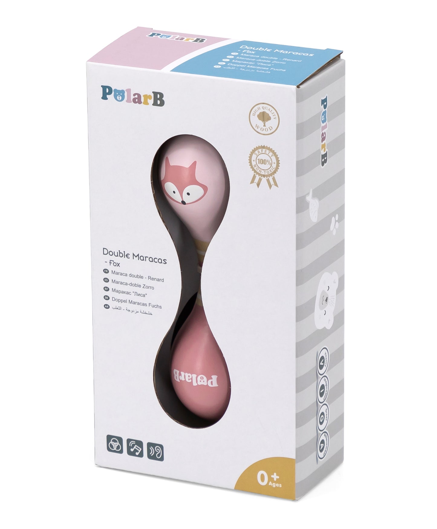 Maraca de Madera (diversos colores)