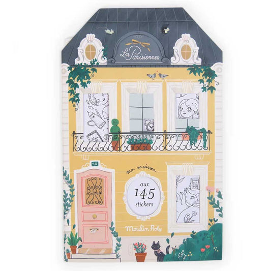 Cuaderno de Colorear con Stickers Mansión Parisina