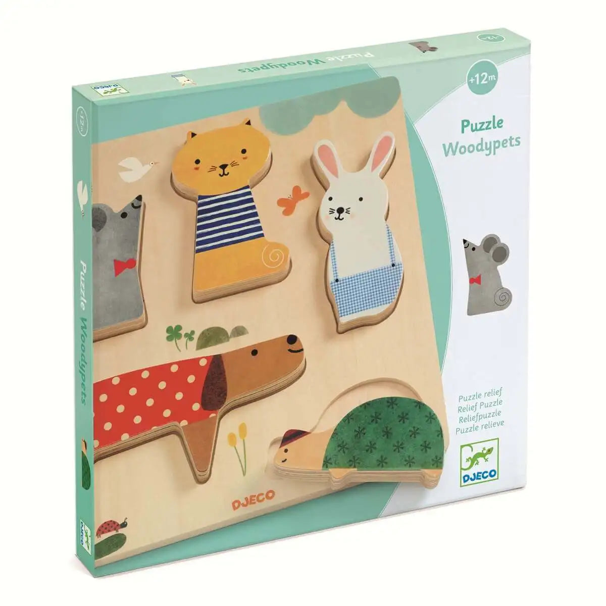 Puzzle de madera Mascotas