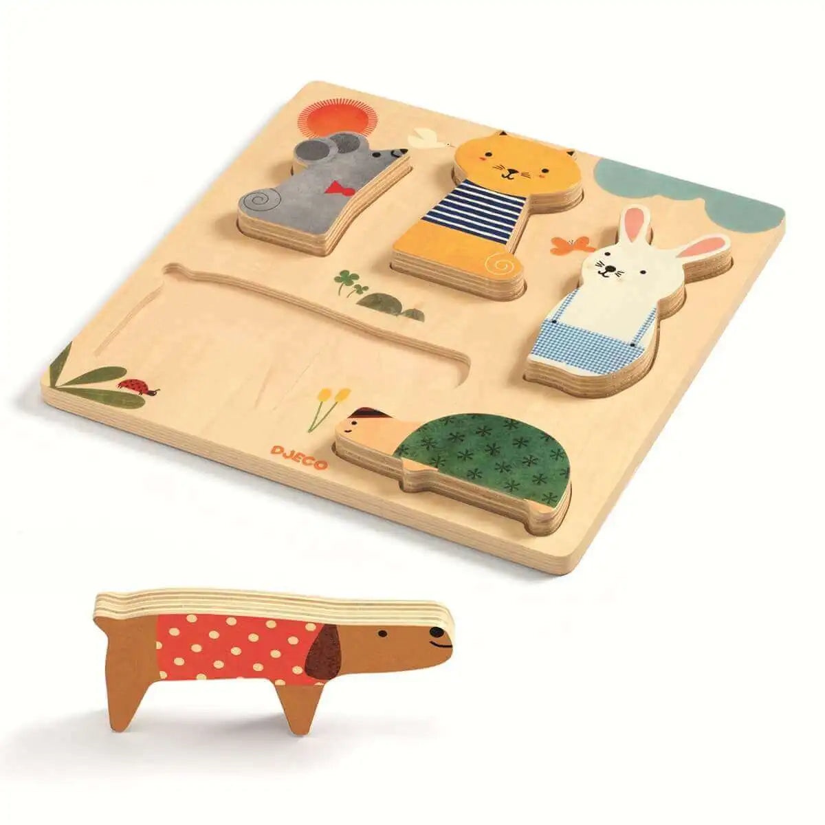 Puzzle de madera Mascotas