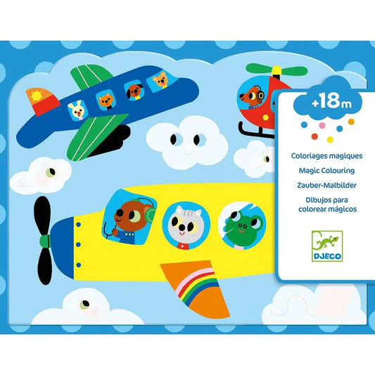 Colorear con agua: en el cielo