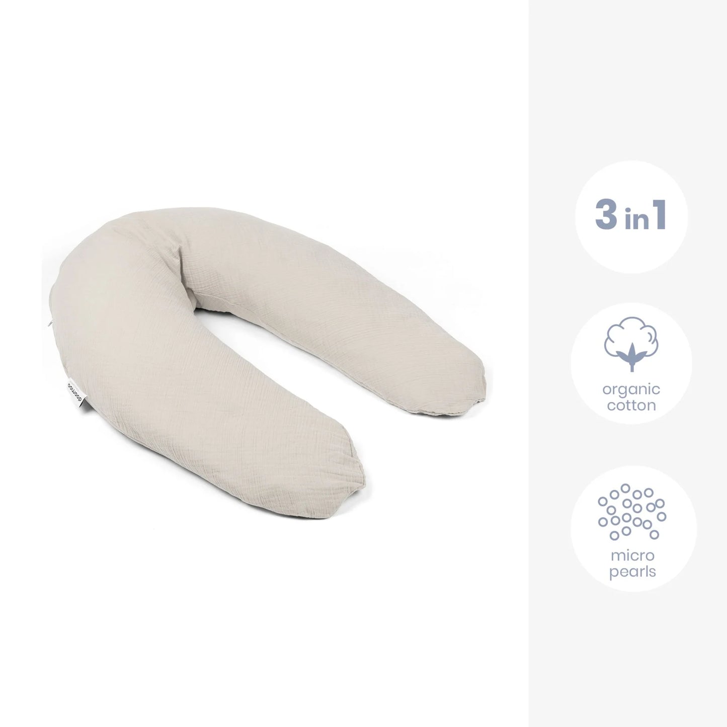 Almohadón de Embarazo y Lactancia - Comfy Grande (3 colores)
