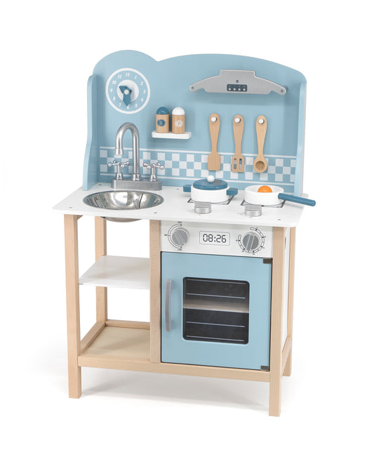 Cocina de madera - Rosa y Celeste