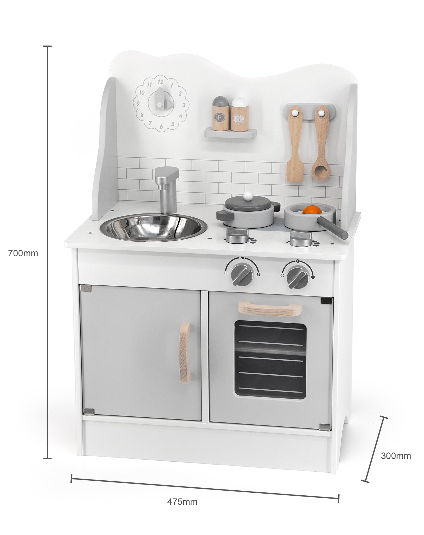 Cocina de madera - Gris y Verde