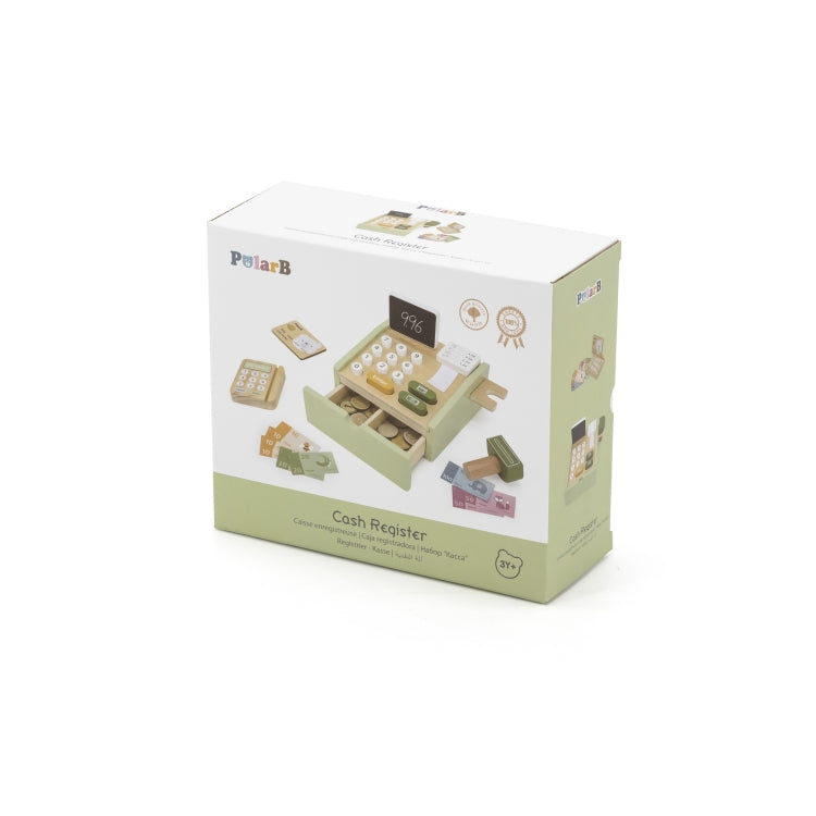Caja registradora de madera