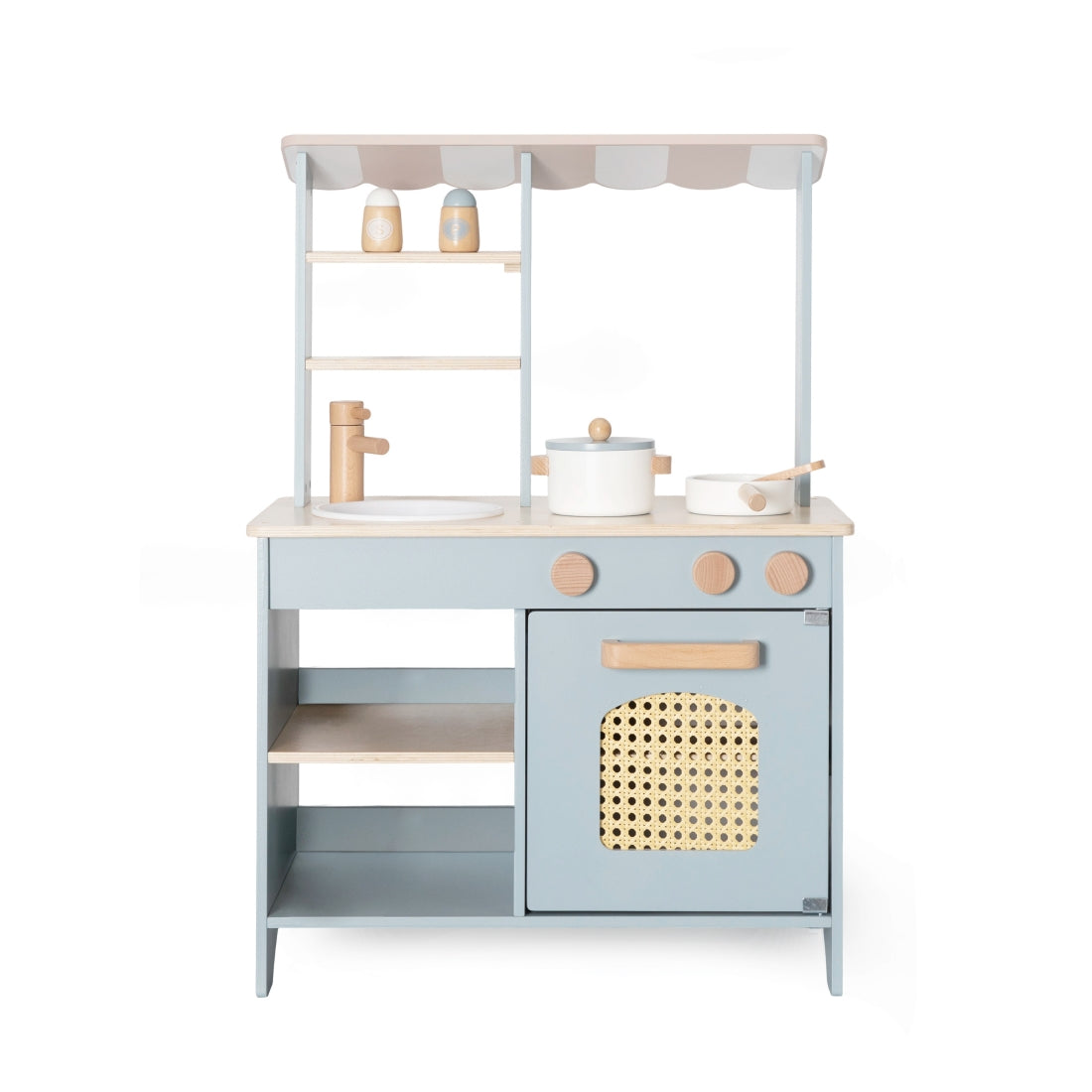 Mercadito y Cocina 2 en 1 - Azul