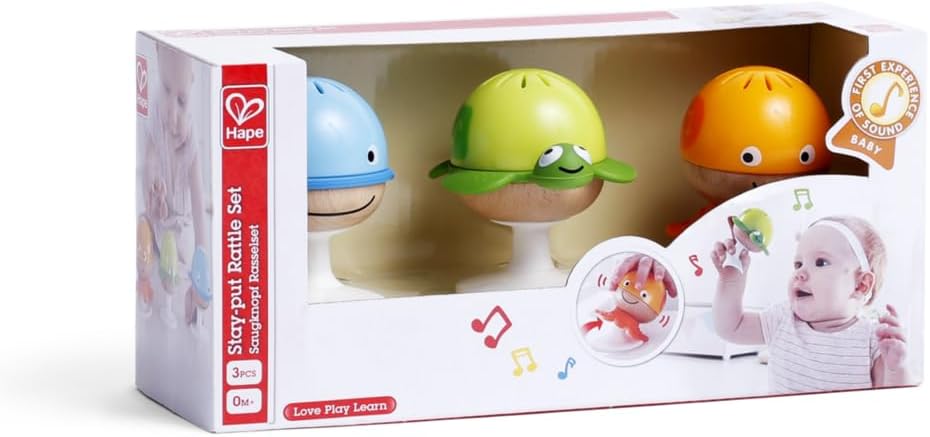 Set de 3 sonajeros con ventosas