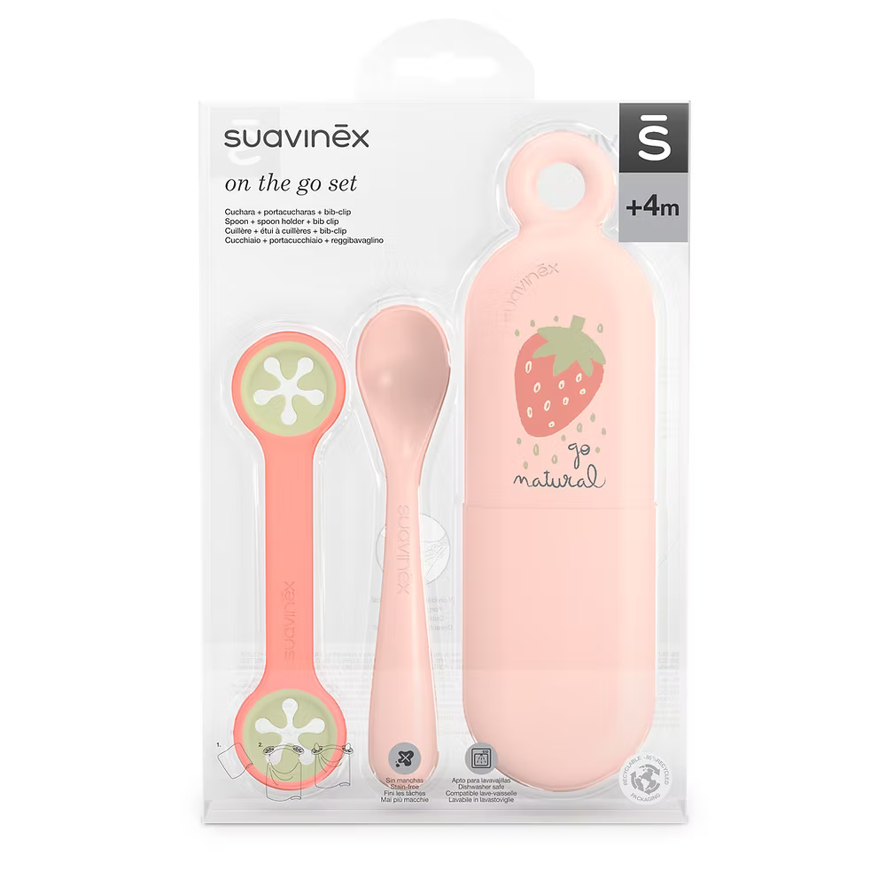 Set On the Go - Cuchara ergonómica + Accesorio crea babero