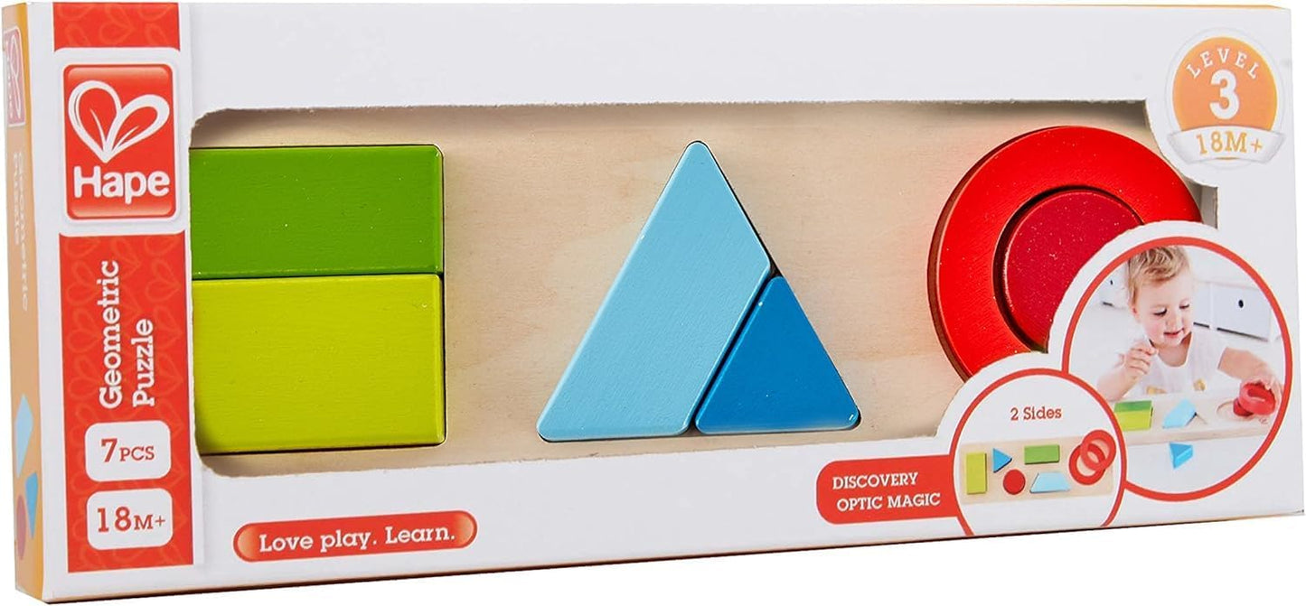 Puzzle geométrico de madera