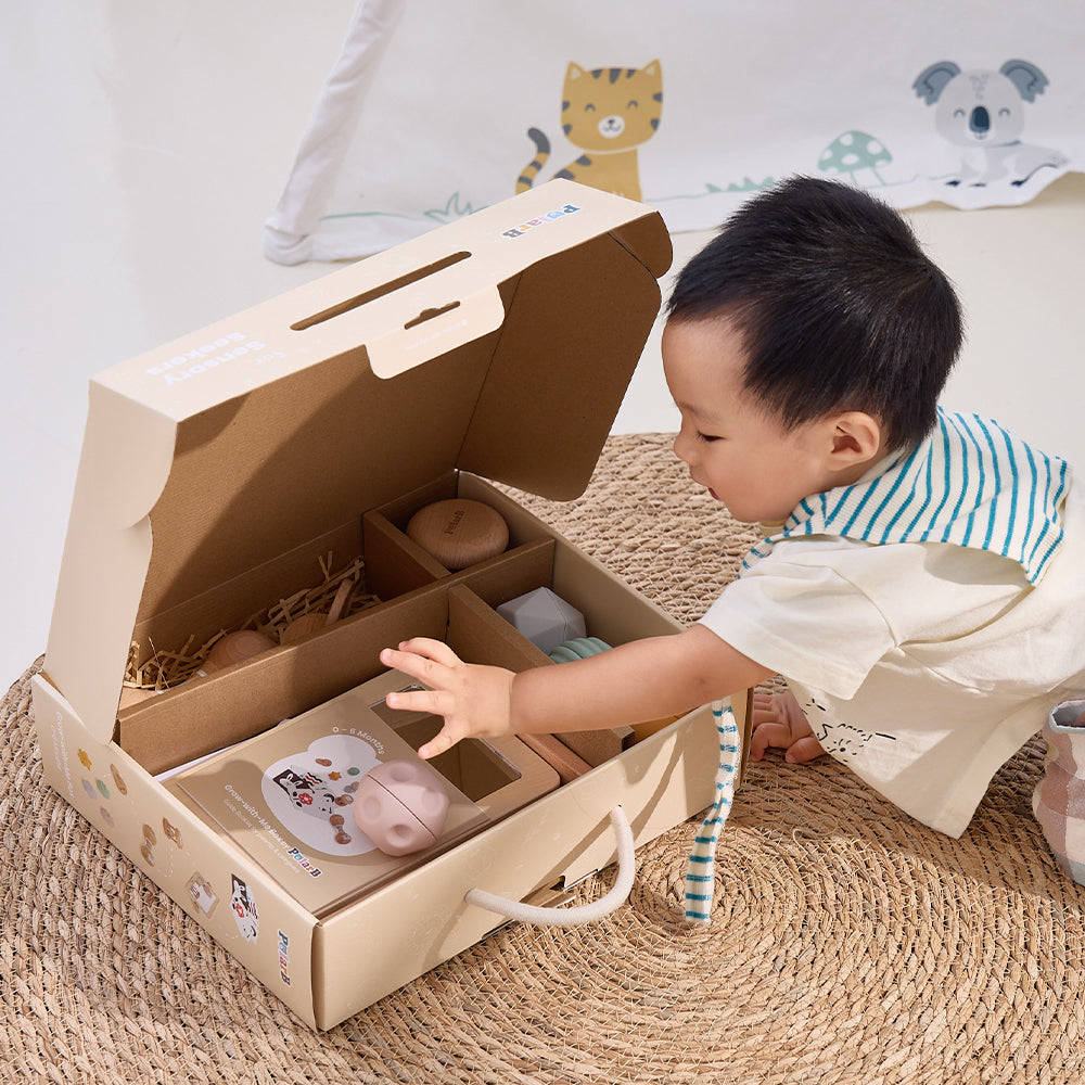 Box Crece Conmigo: Explorador Sensorial - 0 a 6 meses
