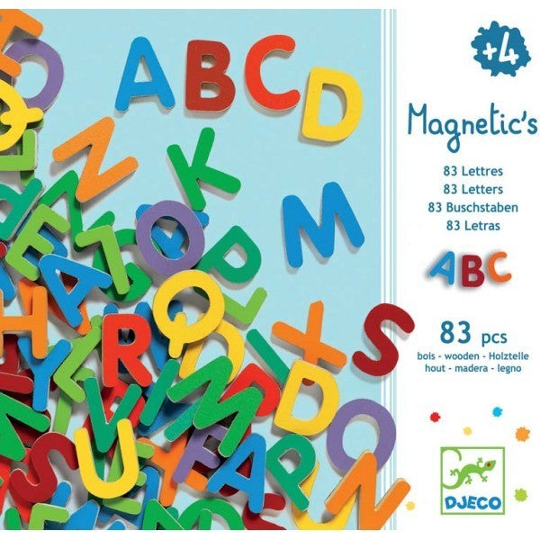 83 letras magnéticas