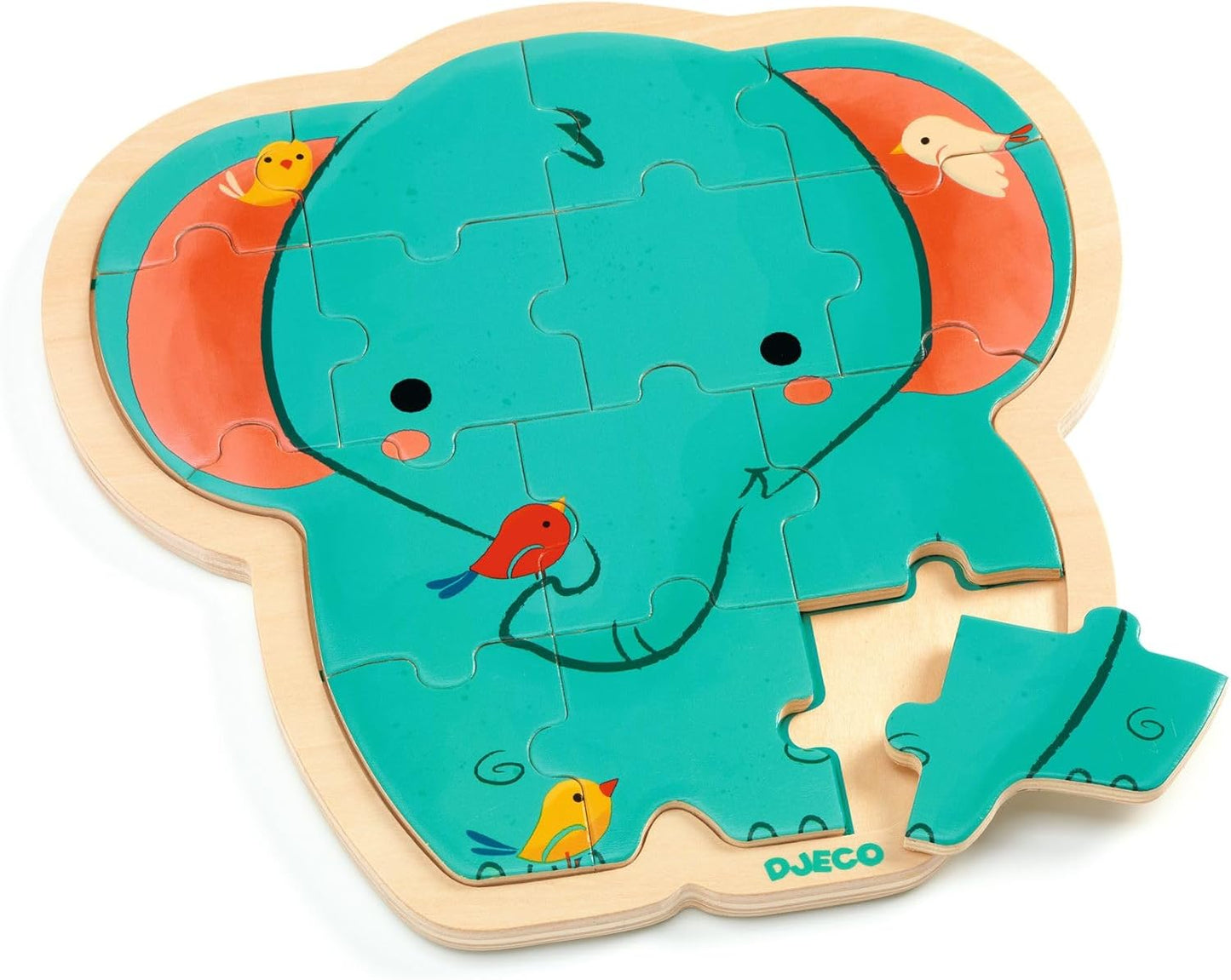 Puzzle Elefante de madera