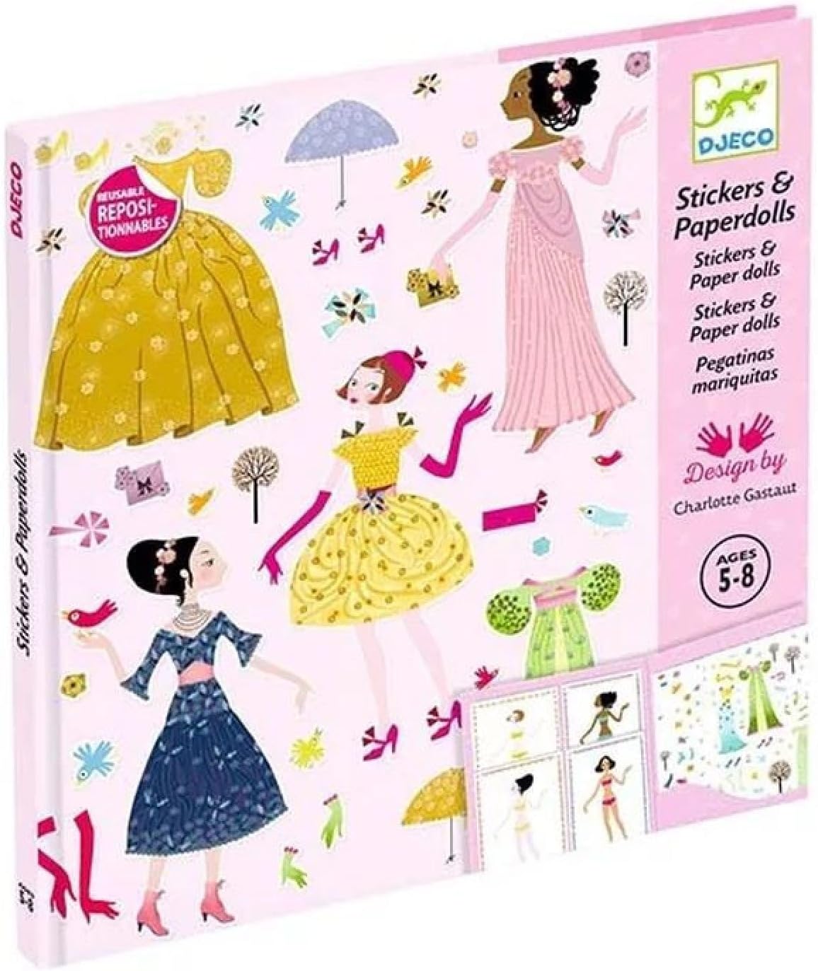 Muñecas para vestir con stickers reutilizables