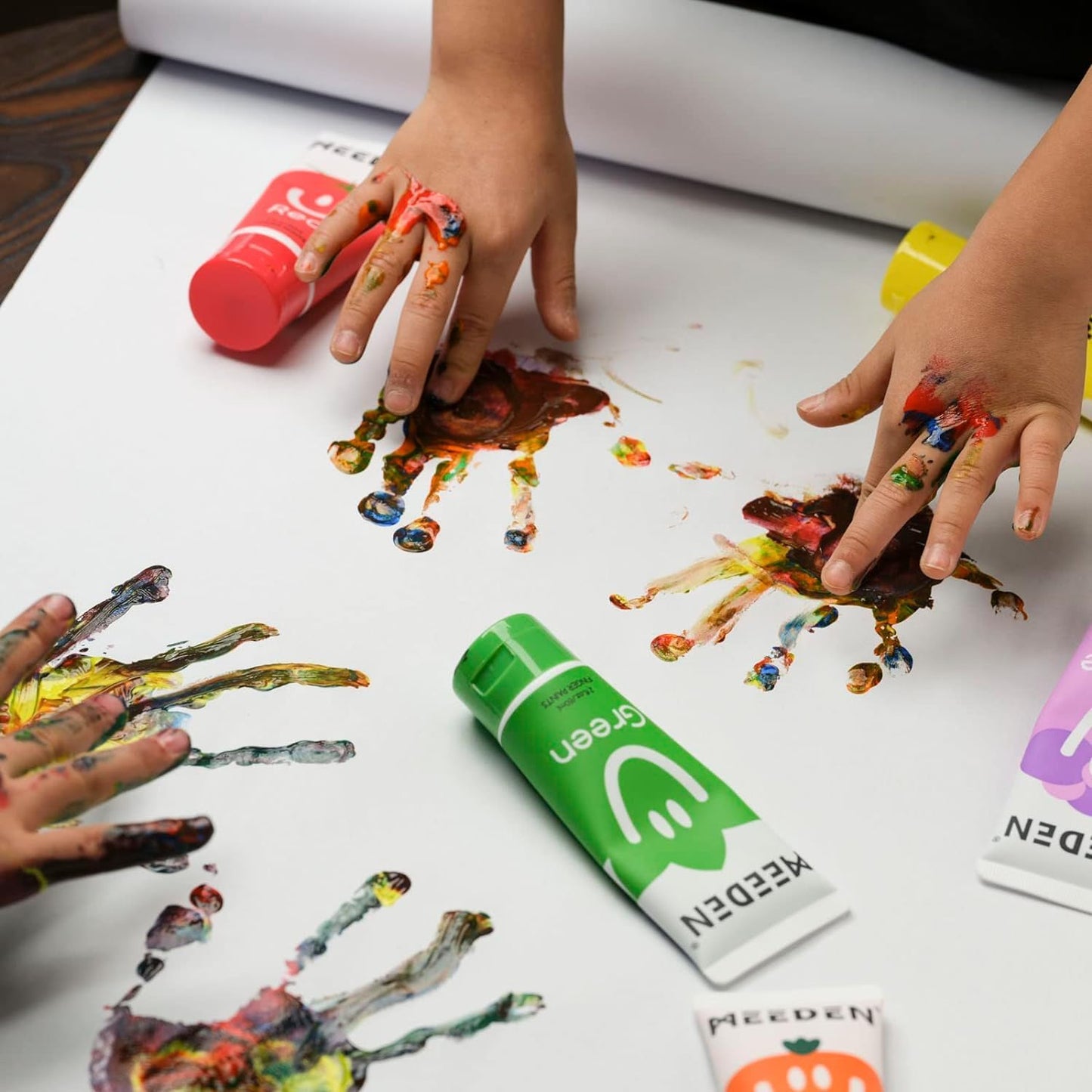 Pintura para dedos (6 colores vibrantes)