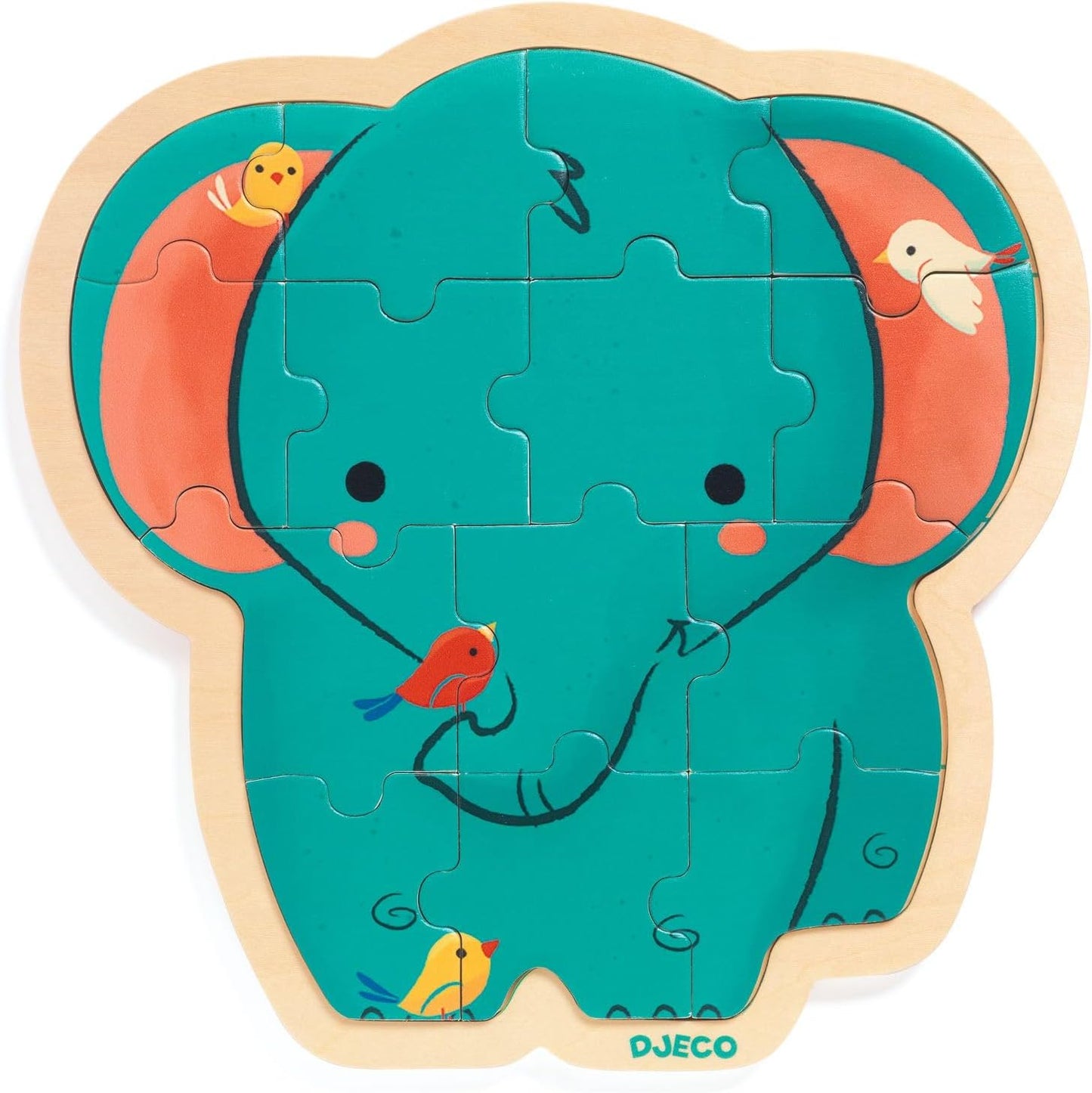 Puzzle Elefante de madera