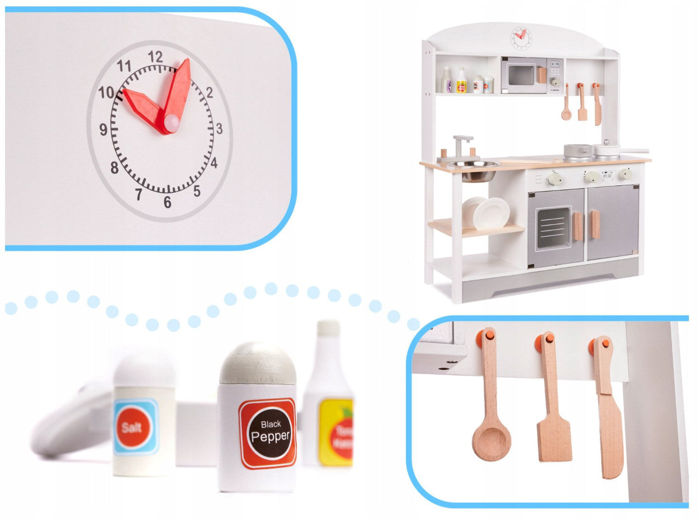 Cocina de Madera Completa con Accesorios