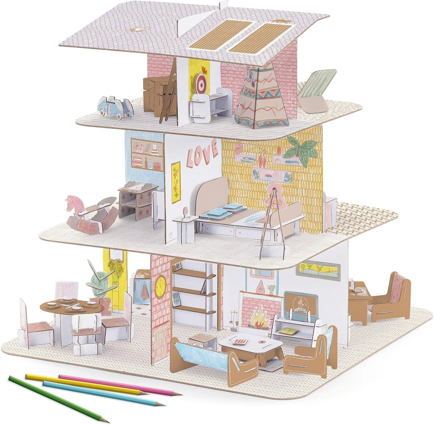 Kit de Armar y Pintar Casa