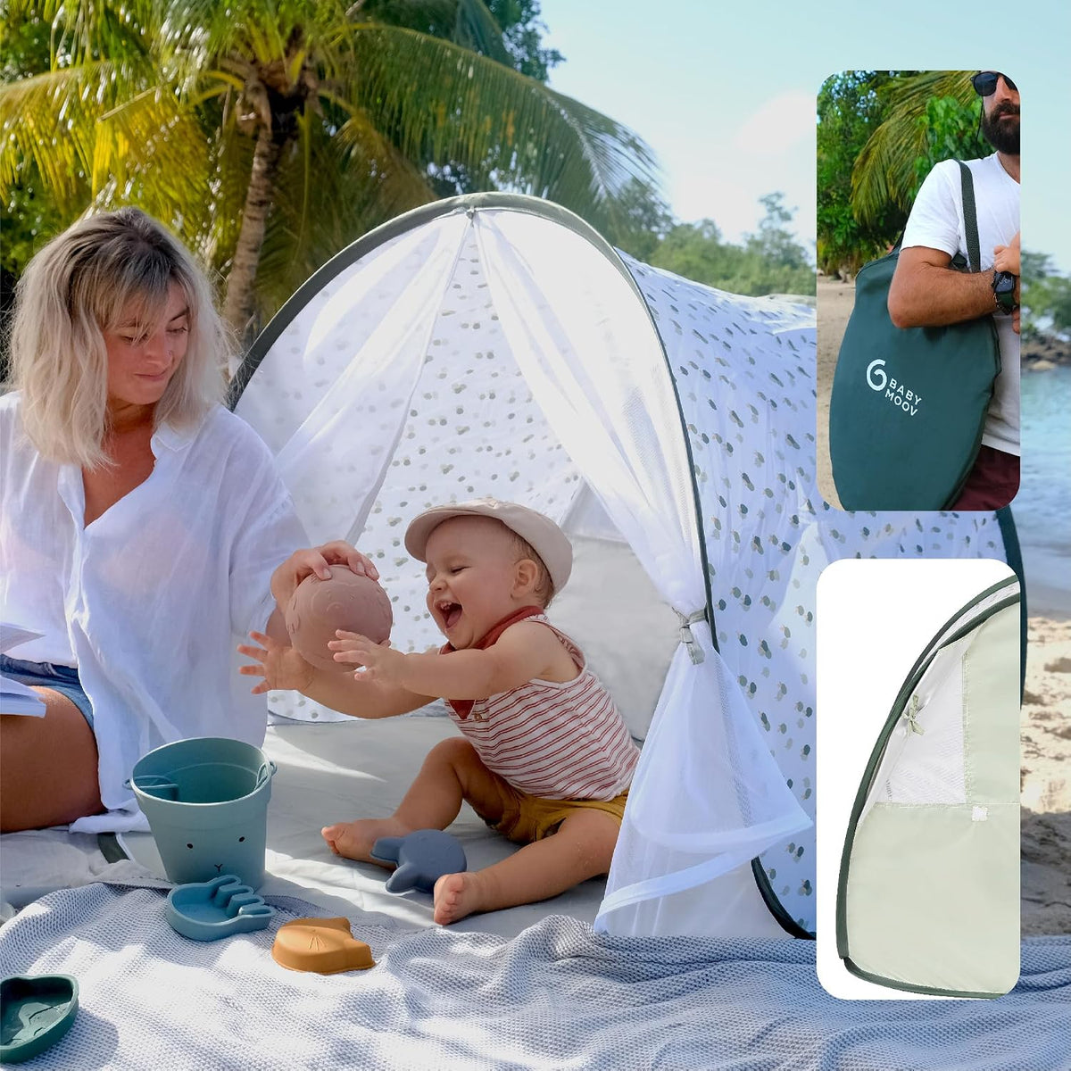 Carpa de Playa y Jardín Provence con UPF 50+ y Mosquitero