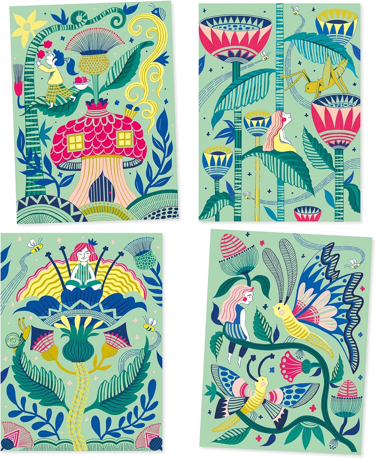 Láminas para raspar - Imaginary Garden