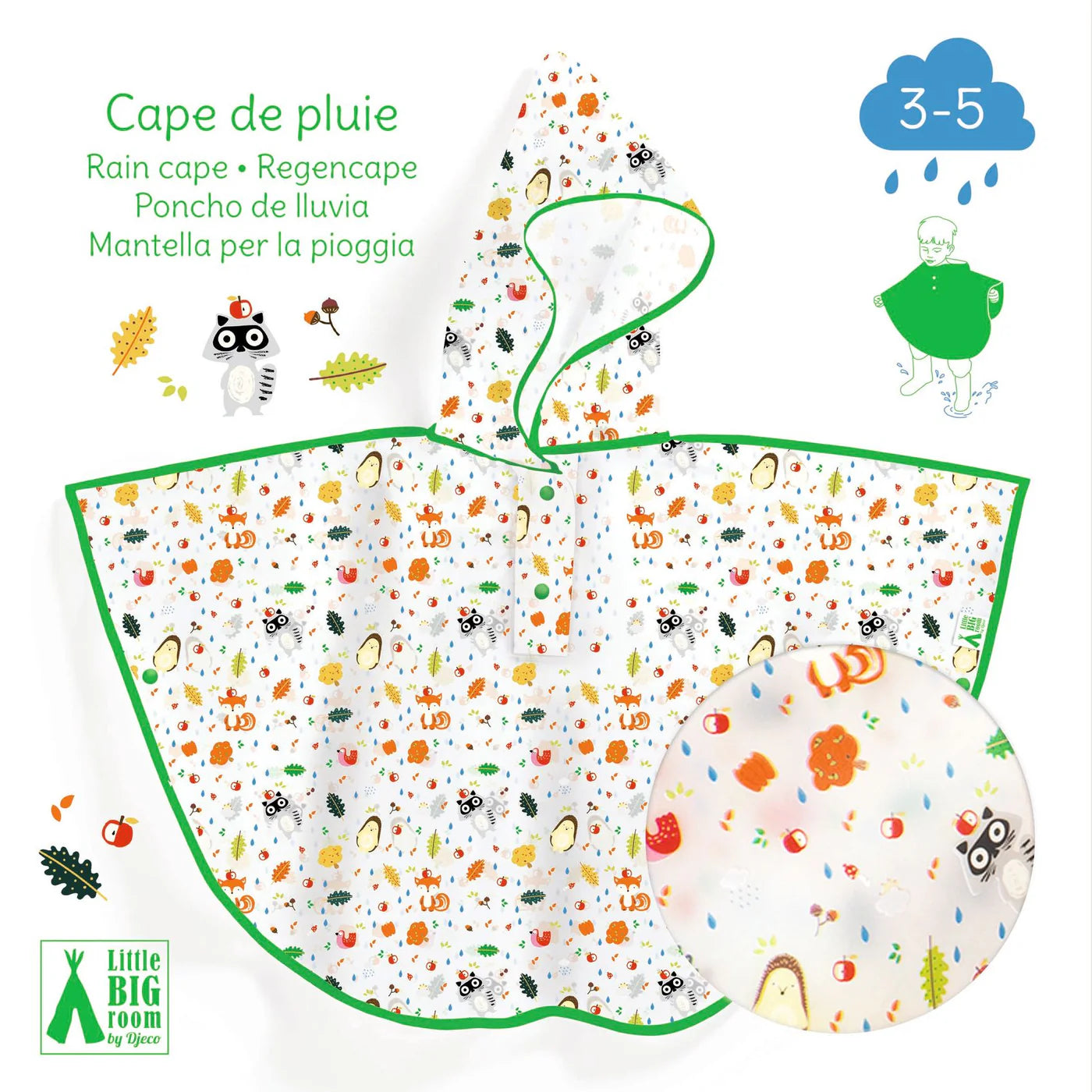 Pilot de lluvia - 3-5 años Undergrowth