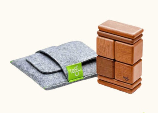 Juego de Bloques de Madera Bolsillo - Pocket Pouch Natural
