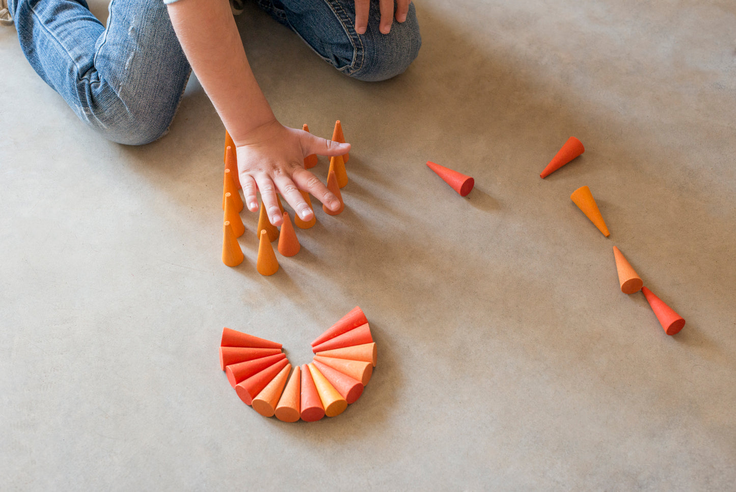 Mandala cono naranja