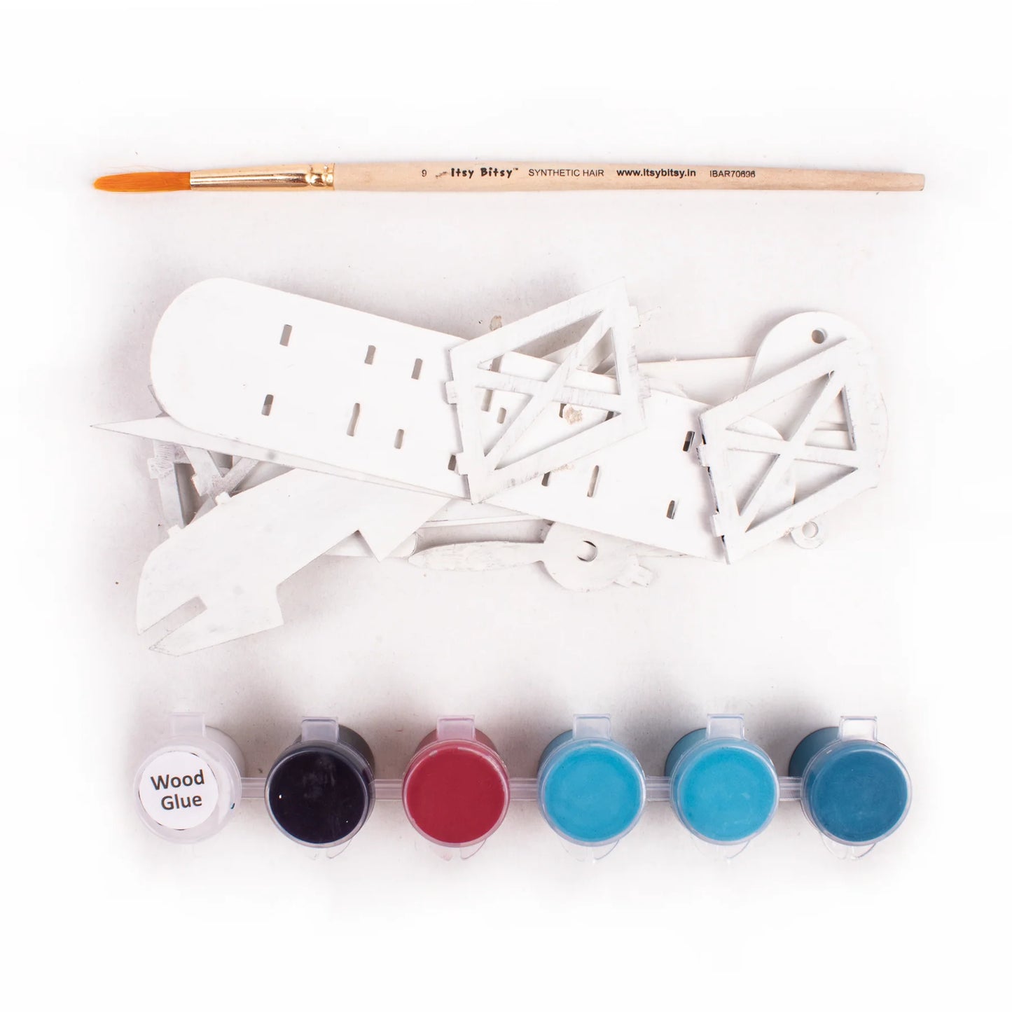 Kit creativo para armar y pintar - Avioneta Vintage