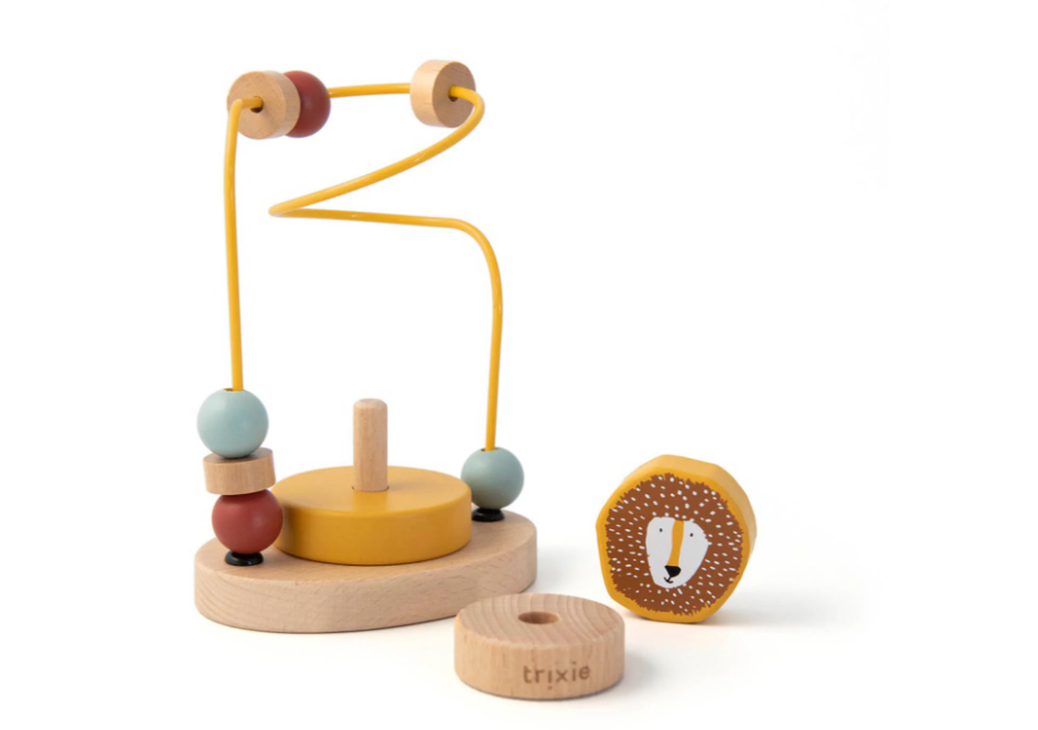 Laberinto de cuentas de madera - Mr. Lion
