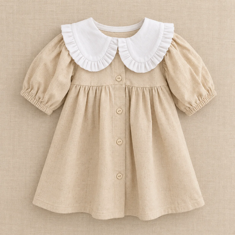 Vestido Juana Beige
