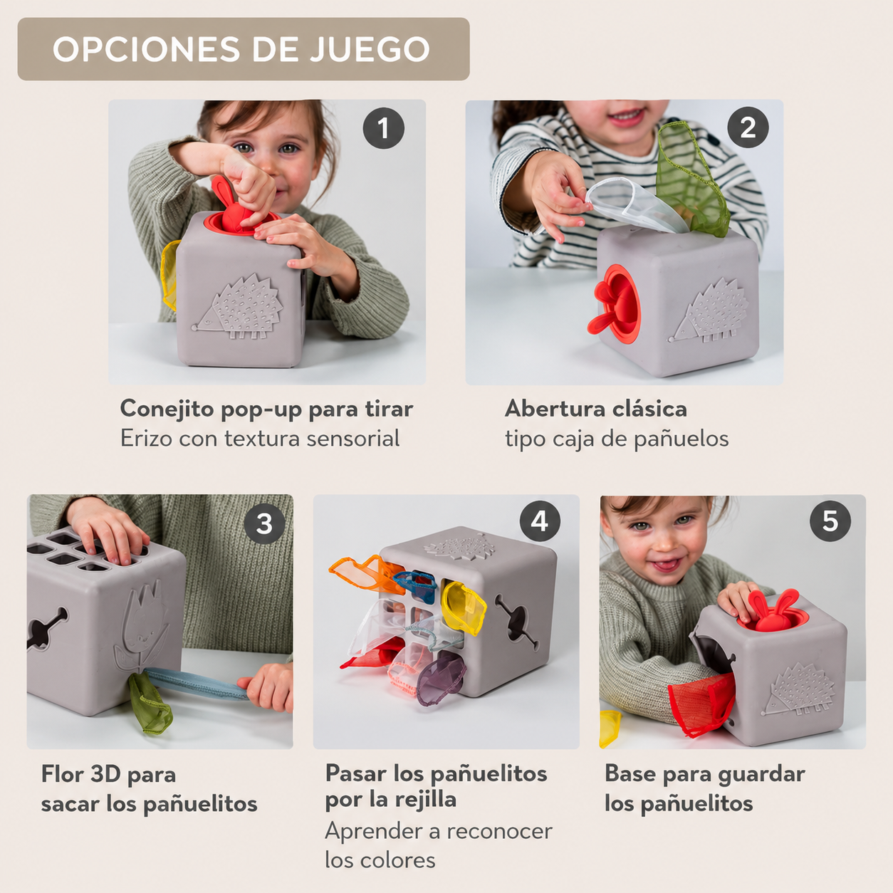 Caja con Pañuelos y Pop-up