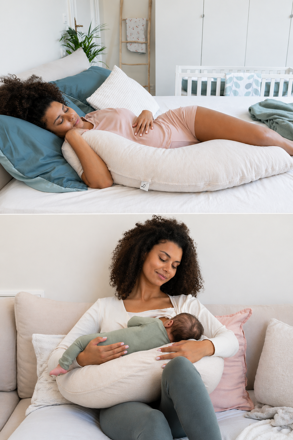 Almohadón de Embarazo y Lactancia - Comfy Grande (3 colores)