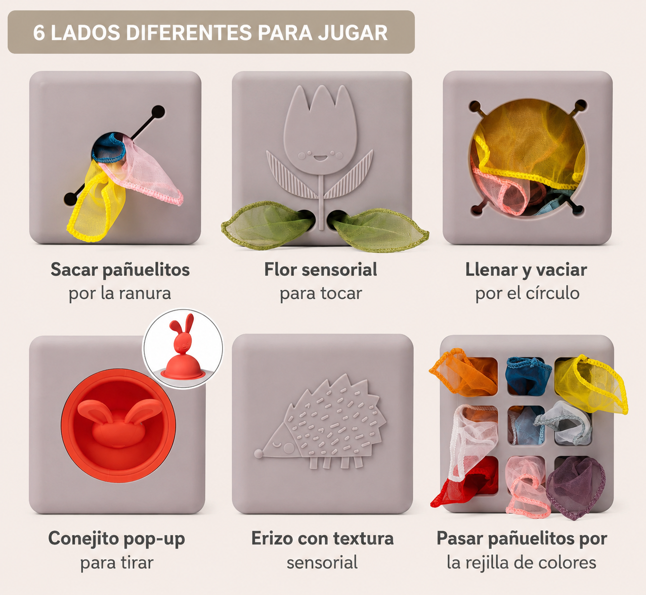 Caja con Pañuelos y Pop-up