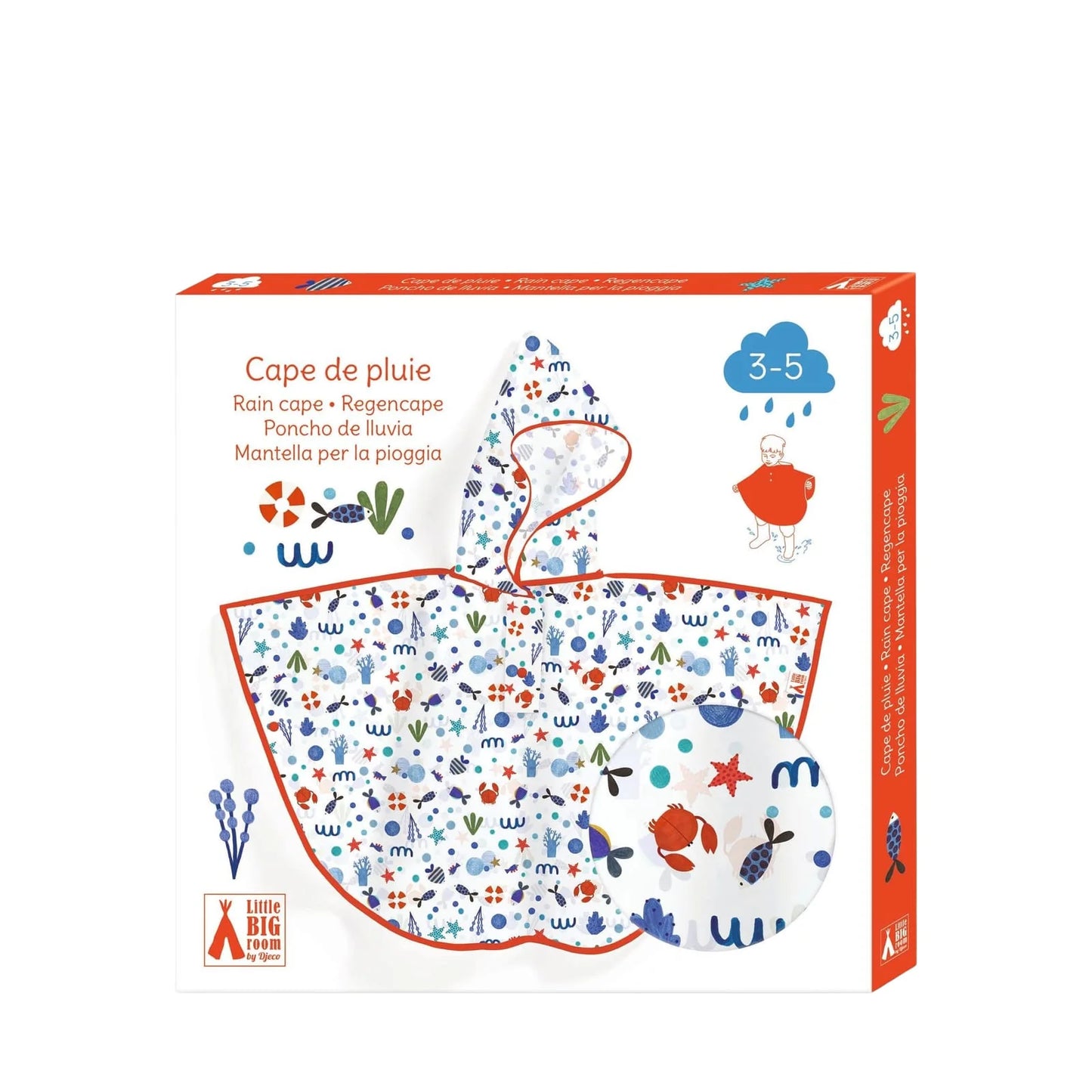 Pilot de lluvia - 3-5 años Ocean