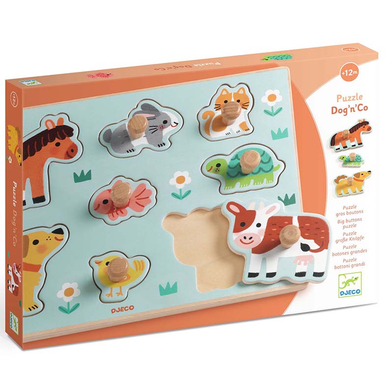 Puzzle de madera de botón Dog’n’Co