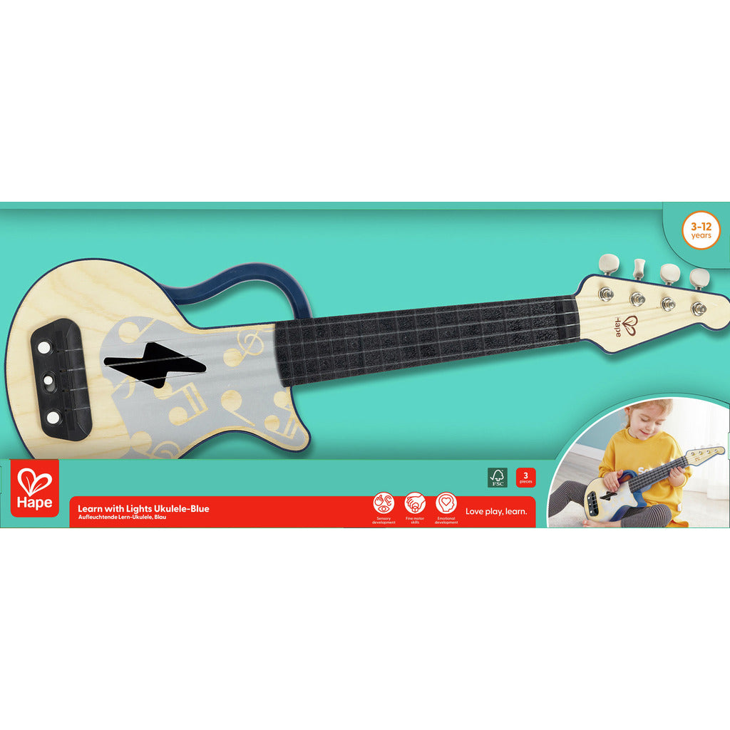 Ukelele aprende con luces - Azul