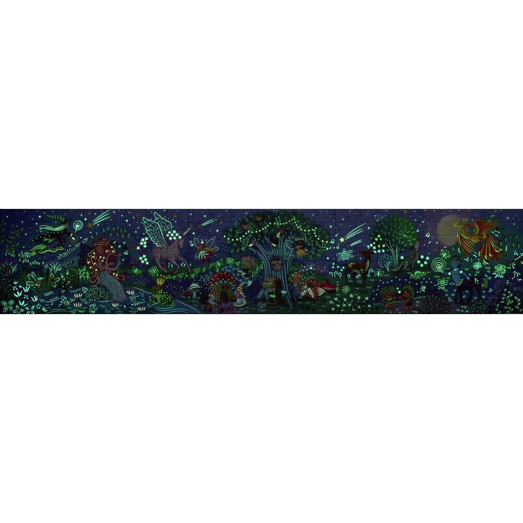 Puzzle Gigante Bosque mágico - Brilla en la oscuridad (200 piezas)