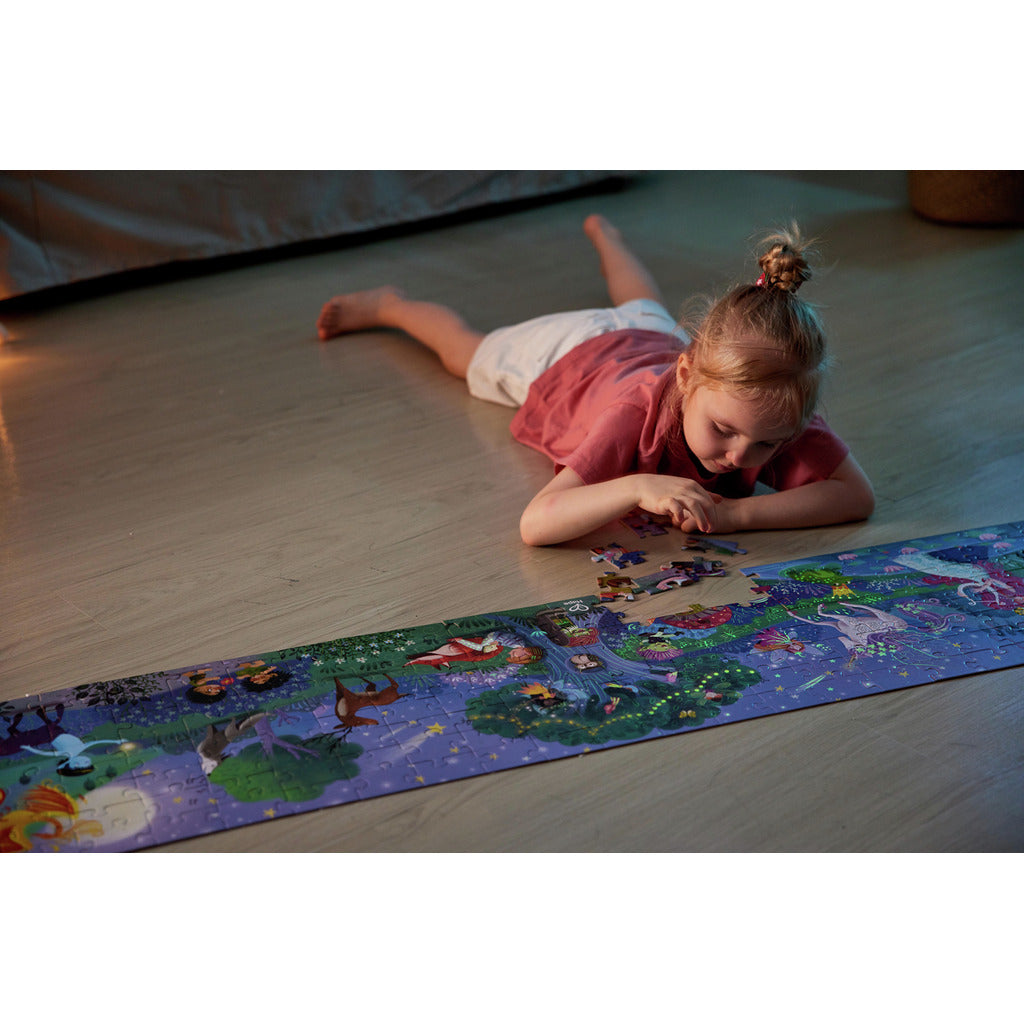 Puzzle Gigante Bosque mágico - Brilla en la oscuridad (200 piezas)