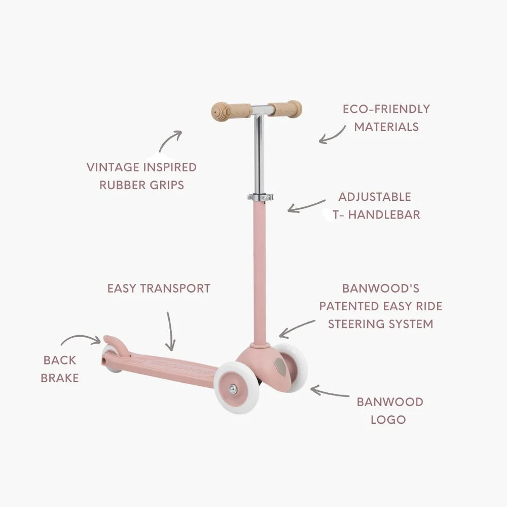 Monopatín Banwood Eco - Dusty Rose