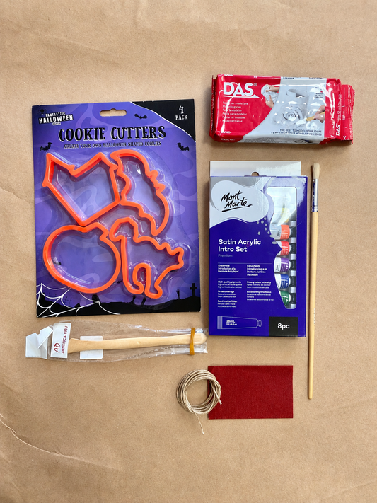 Kit de cerámica de secado al aire - Decoraciones de Halloween
