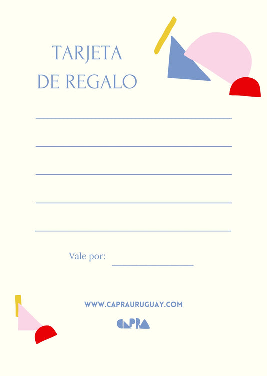 Tarjeta de regalo