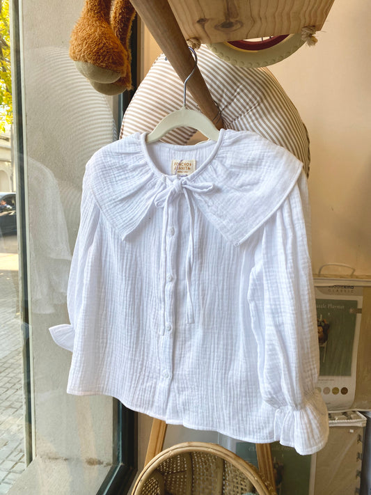 Camisa blanca algodón