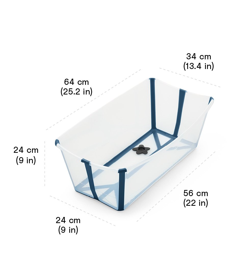 Bañera Flexi Bath® con Soporte y Tapón de Temperatura