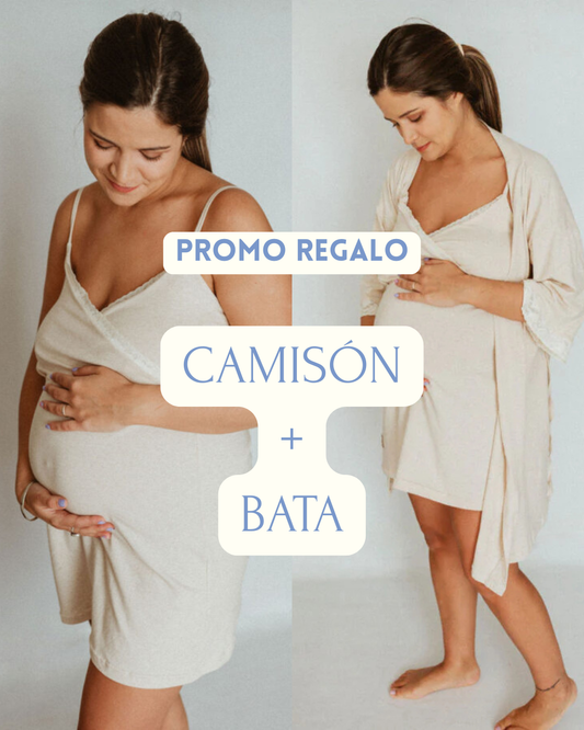 Pack Día de la Madre: Camisón Amelie + Bata Lucile