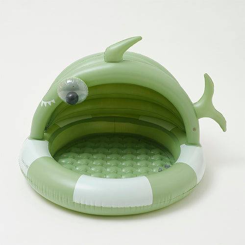 Piscina Inflable para Bebes con techo (Shark Tribe Khaki)