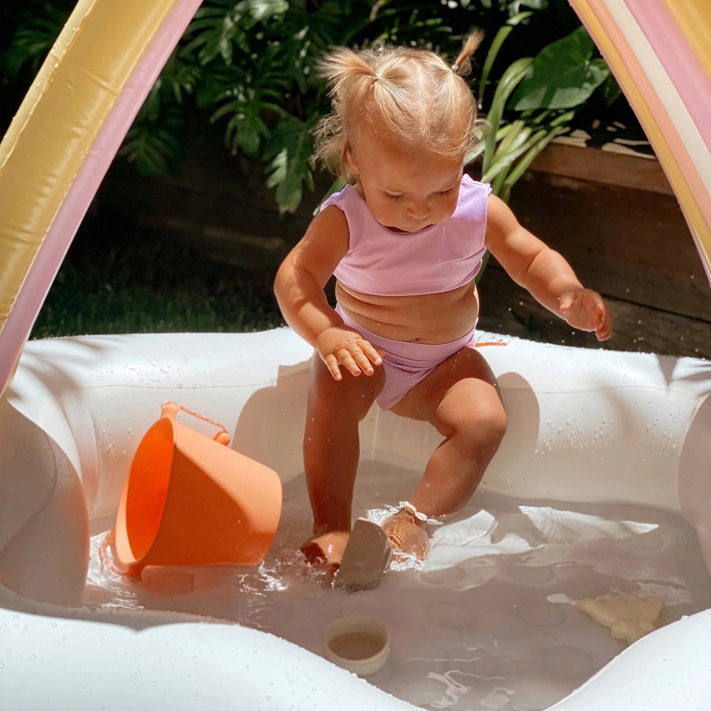 Piscina Inflable con Techo Princess Swan Multi