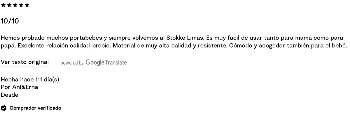 Portabebé Stokke Limas - 2 Colores