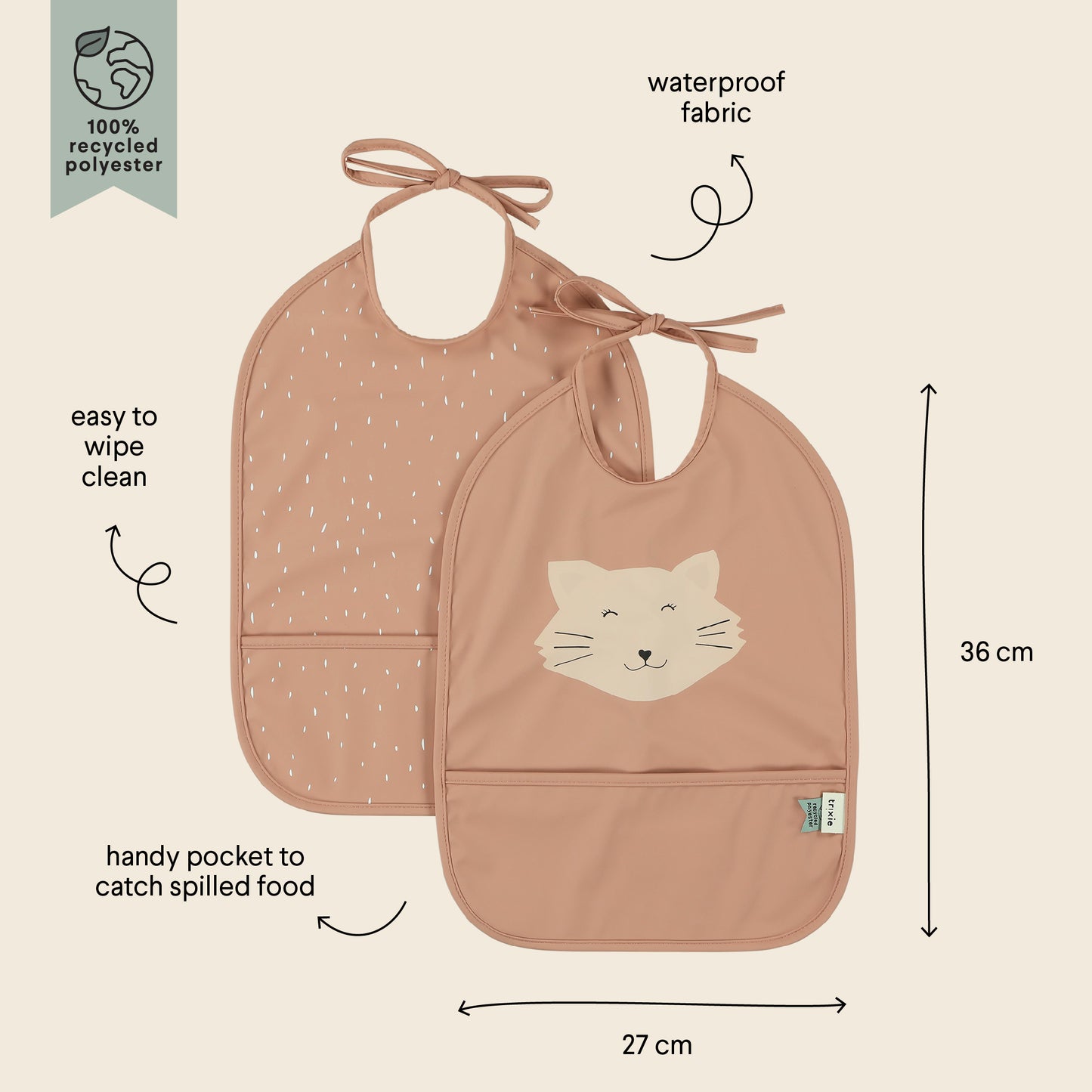 Babero Impermeable (Pack de 2) - Mrs. Cat