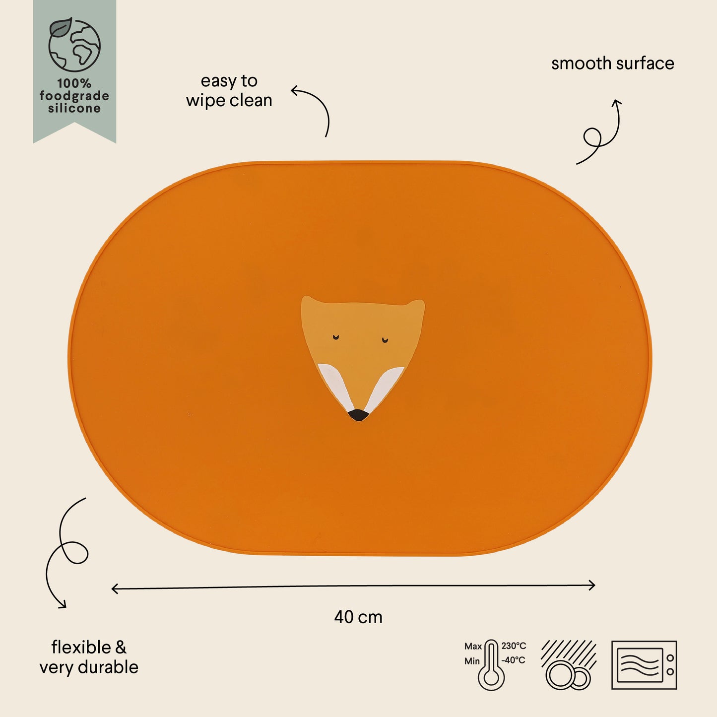 Individual de silicona - Mr. Fox