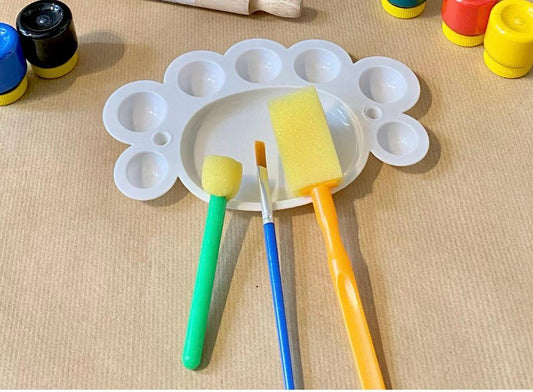 Set paleta gode y 3 pinceles