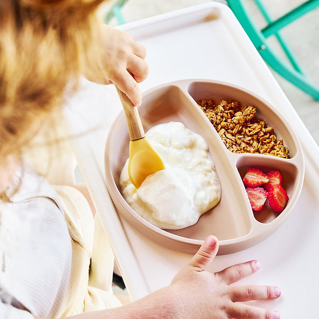 Plato Portions Stay-Put - Bubble Beige